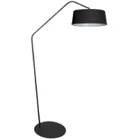 Steinhauer Lampadaire Zig-Zag noir avec intérieur blanc Ø 48cm