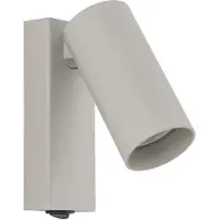 Lyora Projecteur directionnel Fourty avec interrupteur - gris clair