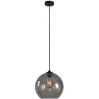 Artdelight Plafonnier Marino verre gris Ø 30cm