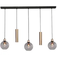 Masterlight Lampe suspendue Lazise 3x Ø 20cm et 2x GU10 or
