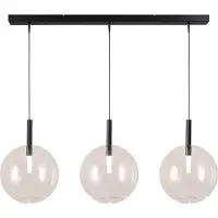 Masterlight Lampe pendante 3L Ø 24cm Lido Ball avec du verre transparent
