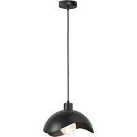 Masterlight Lampe pendante de conception Volta Ø30cm - ondulé - noir