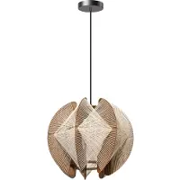 Eth Lampe suspendue en bois avec fils Jessica Noyer - Ø 40cm