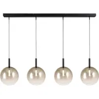 Masterlight Lampe suspendue 4L Ø24cm Lido Ball avec du verre doré qui s’estompe.
