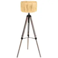 Steinhauer Lampadaire trépied Triek avec capuche couleur paille