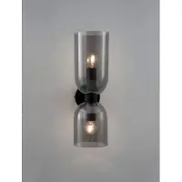 Lyora Applique murale design Palmer Double Noir