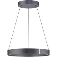 Neuhaus PURE Lampe suspendue ronde Pure E-Clipse gris Ø 70cm