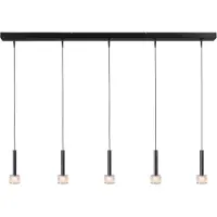 Masterlight Lampe suspendue à 5 lumières Fabro LED - Huile tachetée