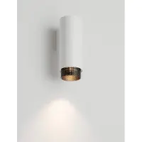Lyora Spot mural Nessi blanc avec noir