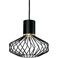Lyora Lampe à fil Pico noir avec de l'or