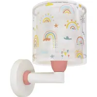 DALBER Applique murale Rainbow rose pour chambre d’enfant