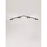 Lyora Plafonnier à 8 lumières Oso noir