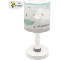 DALBER Lampe de table Rhino & Croco gris