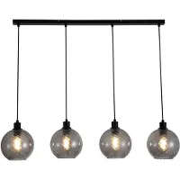 Searchlight Suspension Radiance 4 lumières noir