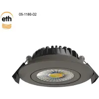 Eth Projecteur encastré à conduit Ronin IP44 - brun anodique