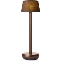HUMBLE Air Bronze/Brown Linen Lampe de table rechargeable