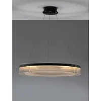 Lyora Suspension design Pauline noir avec verre Ø 85cm