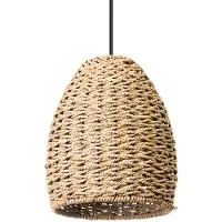 Eth Lampe suspendue en rotin Lara Ø 23cm fermé