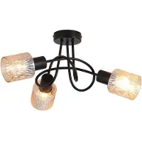 Searchlight Plafonnier Knot noir 5 lumières