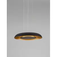 Lyora Suspension moderne Epos Ø 40cm noir avec or