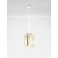 Nova Luce Suspension blanche Pierida Ø 30cm
