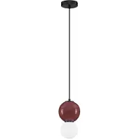 Lyora Suspension Noesis Ø 15cm bordeaux rouge avec blanc
