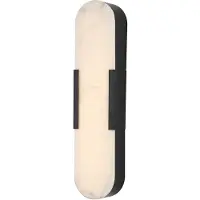 Searchlight Applique murale Opaline noir 50cm