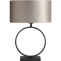 Highlight Lampe de table design Siena rond noir