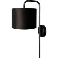 Masterlight Applique noire Venus avec abat-jour noir