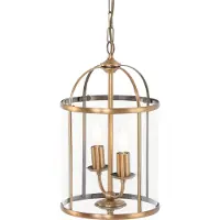 Steinhauer Lampe à suspension Pimpernel 23cm vieux laiton