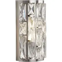 Searchlight BIJOU 2 flammes chromé WALL LIGHT avec verre cristal