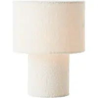 Brilliant Lampe de table 30cm Teddy blanc IP20 E27 Compatible avec les ampoules LED
