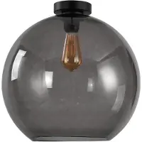 Artdelight Plafonnier Marino verre gris Ø 40cm