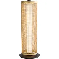 Searchlight Lampe de table Thread Noir avec maille dorée