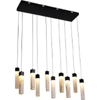 Searchlight Suspension 13 lumières Moonbeam noir