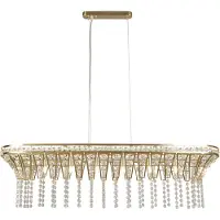 Searchlight Grande lampe suspendue Gemma or