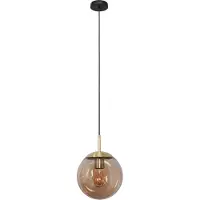 Steinhauer Lampe à suspension en verre doré Bolique Ø 20 cm