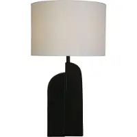 Searchlight Lampe de table design Perth noir