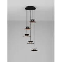 Lyora Suspension design Morfi 5 lumières noir