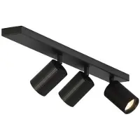 Lyora Spot de plafond Onis 3 lumières - noir