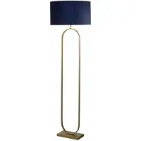 Searchlight Lampadaire Modish bronze avec capuchon bleu