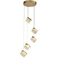 Searchlight Suspension design Cuboid Or 5 pâles