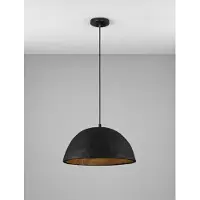 Nova Luce Suspension noire Talcum Ø 42cm