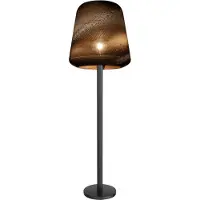 Masterlight Lampe sur pied noire Carta Moody Ø abat-jour Think Paper 54cm