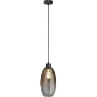 Masterlight Lampe suspendue en verre Olive Ø 18,5cm - noir