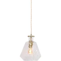 Mexlite - suspension - Grazio Glass - laiton - verre métal - Ø 18cm - E14 - 3492ME