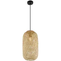 Globo Lampe suspendue en rotin Mirena Ø 22 cm