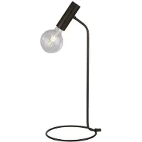 Searchlight Lampe de table, acier noir mat, H 57 cm