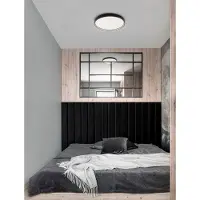 Lyora Plafonnier rond Olaf noir Ø 60cm