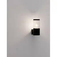 Nova Luce CETERA Lampe de socle E27 noir 12W IP54 9x14x21cm dimmable 9002873